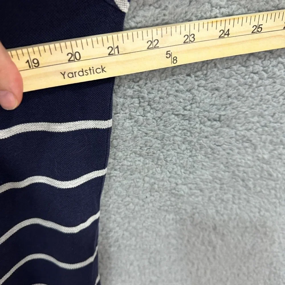 Ralph Lauren Polo Shirt Adult medium blue Pony pima cotton Preppy Casual Mens - Picture 7 of 8